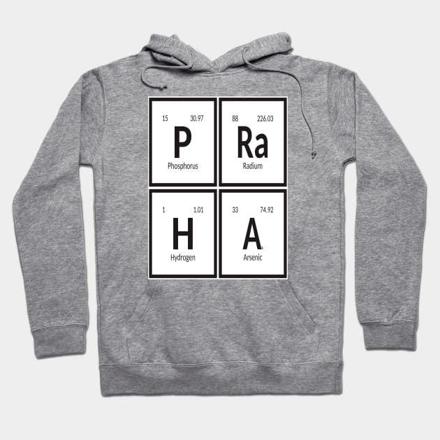 Praha City | Periodic Table of Elements Hoodie by Maozva-DSGN